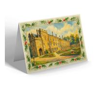 CHRISTMAS NOTELET - Battle Abbey. The Cloisters - Vintage Art Style