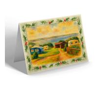 CHRISTMAS NOTELET - Bay View Holiday Estate, Brixham - Vintage Art Style