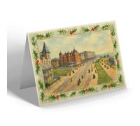 CHRISTMAS NOTELET - Bexhill-on-Sea. Central Parade - Vintage Art Style