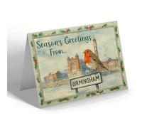 CHRISTMAS NOTELET - Birmingham - Birmingham University - Vintage Design