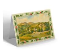 CHRISTMAS NOTELET - British Camp & Malvern Hills - Vintage Art Style