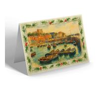 CHRISTMAS NOTELET - Broadstairs, Showing Bleak House - Vintage Art Style