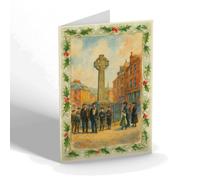 CHRISTMAS NOTELET - Campbeltown. The Cross - Vintage Art Style