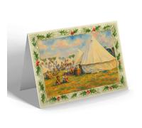CHRISTMAS NOTELET - Camping Gd Sea View Holiday Camp Hunstanton - Vintage Art Style