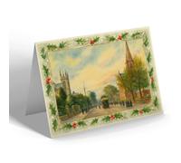 CHRISTMAS NOTELET - Cardiff. Newport Road (c) - Vintage Art Style