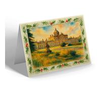 CHRISTMAS NOTELET - Castle Howard, South West - Vintage Art Style