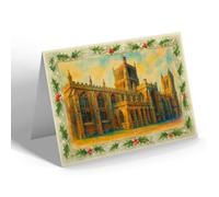 CHRISTMAS NOTELET - Cathedral from the North, Bristol - Vintage Art Style