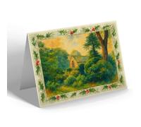 CHRISTMAS NOTELET - Church from the Manor Grounds, Costock - Vintage Art Style