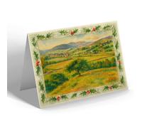 CHRISTMAS NOTELET - Church Stretton (b) - Vintage Art Style