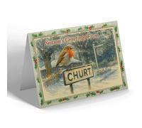 CHRISTMAS NOTELET - Churt - Mr Lloyd George's Farm Shop - Vintage Design