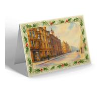 CHRISTMAS NOTELET - Copland Road, Ibrox - Vintage Art Style
