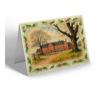 CHRISTMAS NOTELET - Deers Leap, Queslett Road, Kingstanding - Vintage Art Style