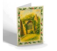 CHRISTMAS NOTELET - Dunfermline Abbey, Frater Hall, looking West - Vintage Art Style