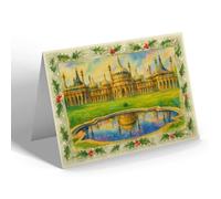 CHRISTMAS NOTELET - East Front: Reflections Pavilion Brighton - Vintage Art Style