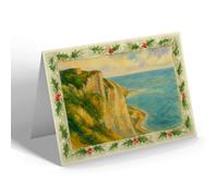 CHRISTMAS NOTELET - Eastbourne. Beachy Head (a) - Vintage Art Style
