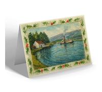 CHRISTMAS NOTELET - Fort Augustus. On the Caledonian Canal - Vintage Art Style