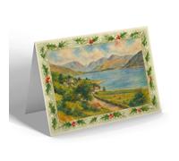 CHRISTMAS NOTELET - Glencoe from Onich - Vintage Art Style