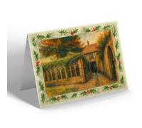 CHRISTMAS NOTELET - Gloucester. The Little Cloisters - Vintage Art Style