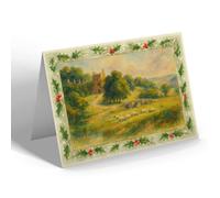CHRISTMAS NOTELET - Haddon Hall (a) - Vintage Art Style