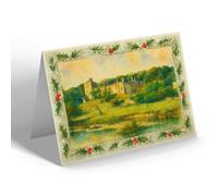 CHRISTMAS NOTELET - Haddon Hall (d) - Vintage Art Style