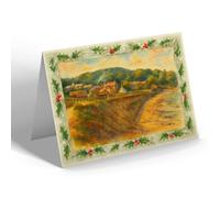 CHRISTMAS NOTELET - Heysham Point, Morecambe (a) - Vintage Art Style