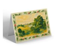 CHRISTMAS NOTELET - Hillside DistilleryRiver North Esk Montrose - Vintage Art Style
