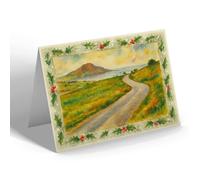 CHRISTMAS NOTELET - Holy Island, King's Cross - Vintage Art Style