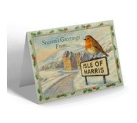CHRISTMAS NOTELET - Isle Of Harris - Amhuinsuidh Castle - Vintage Design