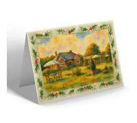 CHRISTMAS NOTELET - Jane's Tea Gardens, Billingshurst (b) - Vintage Art Style