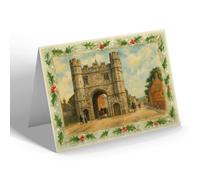 CHRISTMAS NOTELET - Kings Lynn. South Gate (a) - Vintage Art Style