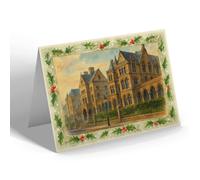 CHRISTMAS NOTELET - Leeds. The General Infirmary - Vintage Art Style