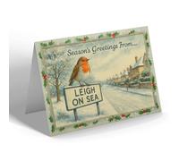 CHRISTMAS NOTELET - Leigh On Sea - Highlands Boulevard - Vintage Design
