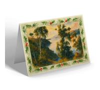 CHRISTMAS NOTELET - Loch Ness, Fort Augustus - Vintage Art Style