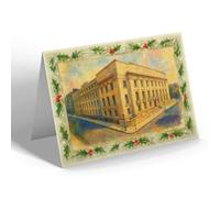 CHRISTMAS NOTELET - London School Hygiene & Tropical Medicine b - Vintage Art Style