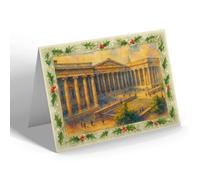 CHRISTMAS NOTELET - London, The British Museum - Vintage Art Style