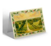 CHRISTMAS NOTELET - Long Walk, Windsor Great Park - Vintage Art Style