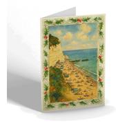 CHRISTMAS NOTELET - Looking East from the Shelter, Beer - Vintage Art Style