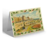 CHRISTMAS NOTELET - Looking East from the Western Lawns Brighton - Vintage Art Style