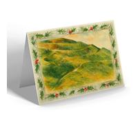 CHRISTMAS NOTELET - Malvern Hills (b) - Vintage Art Style