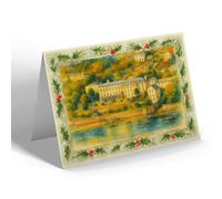 CHRISTMAS NOTELET - Marine Hotel from the East, Salcombe - Vintage Art Style