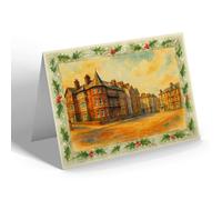 CHRISTMAS NOTELET - Marine Place, Seaton - Vintage Art Style