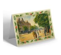 CHRISTMAS NOTELET - Morecambe. Lord Street (a) - Vintage Art Style