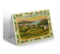 CHRISTMAS NOTELET - Oban & the Sound of Kerrera - Vintage Art Style