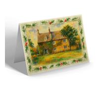 CHRISTMAS NOTELET - Old Hall Farm, Whitwell - Vintage Art Style