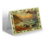 CHRISTMAS NOTELET - Penmaenmaur North Wales - Vintage Art Style