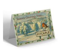 CHRISTMAS NOTELET - Pitcaple - Castle - Vintage Design
