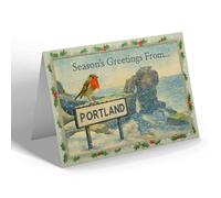 CHRISTMAS NOTELET - Portland - Pulpit Rock - Vintage Design b