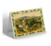 CHRISTMAS NOTELET - Portree & the Storr Rock, Isle of Skye - Vintage Art Style
