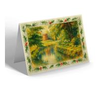 CHRISTMAS NOTELET - Red Mount Chapel from Broad Walk, Kings Lynn - Vintage Art Style