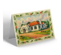 CHRISTMAS NOTELET - Rob Roy Road House, Aberfoyle (b) - Vintage Art Style